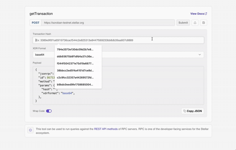 Lab: getTransaction