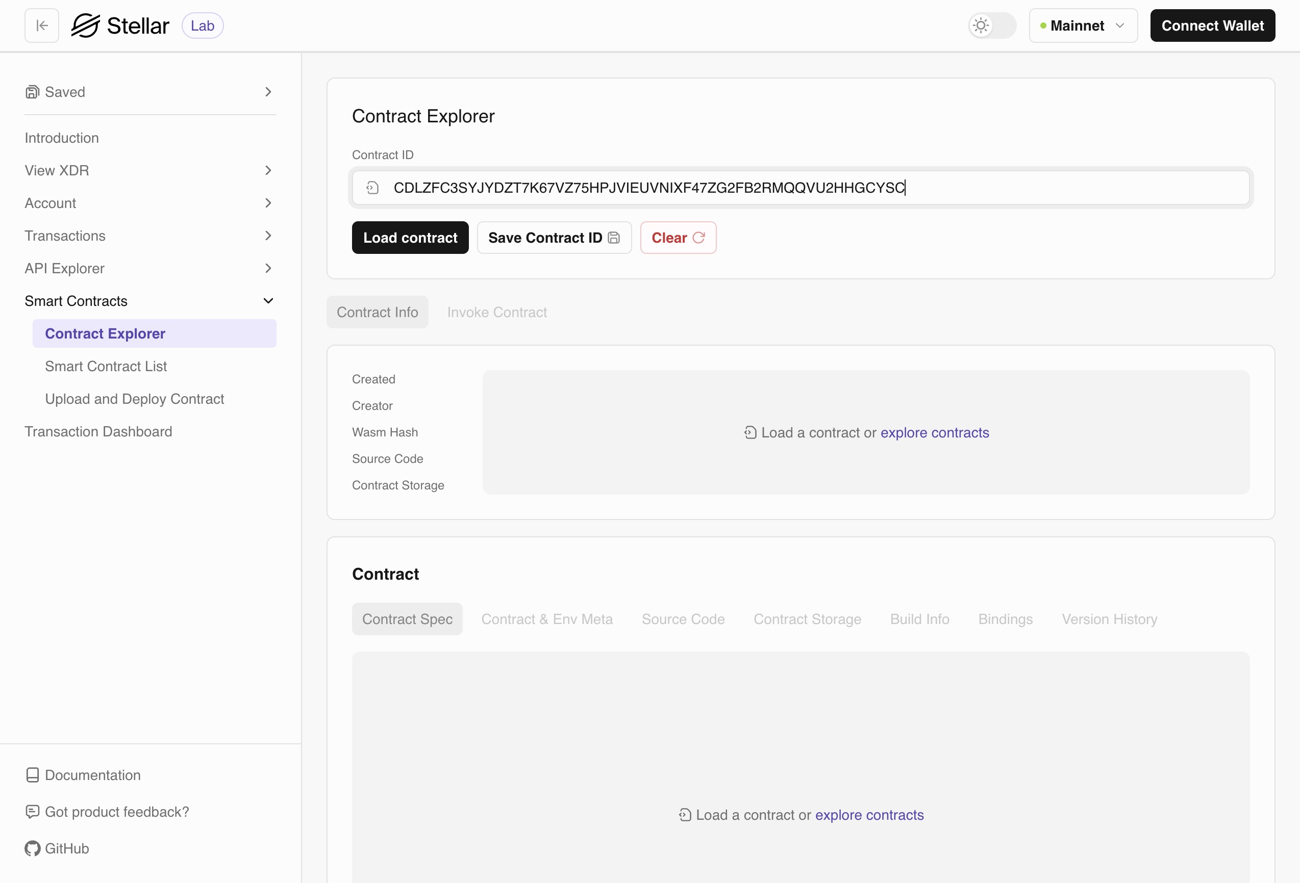 Lab: Contract Explorer